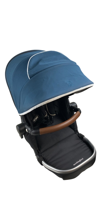 Shop Mockingbird 2nd Seat Kit with Extendable Canopy, Sea, Silver With Penny Leather, Windowpane at GoodBuy Gear