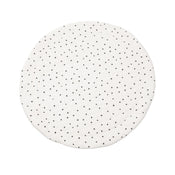 Shop Poppyseed Play Extra Padded Round Play Mat, Black Squiggle Dot at GoodBuy Gear