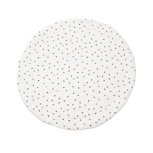 Shop Poppyseed Play Extra Padded Round Play Mat, Black Squiggle Dot at GoodBuy Gear