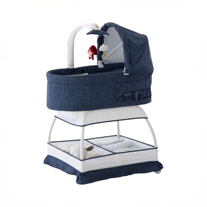Shop TruBliss Sweetli Nurture Bassinet, Denim Melange at GoodBuy Gear