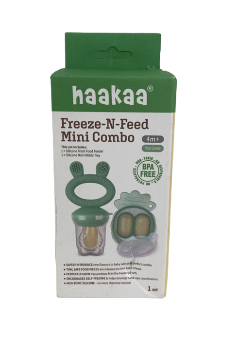 Shop Haakaa Freeze-N-Feed Mini Combo, Pea Green at GoodBuy Gear