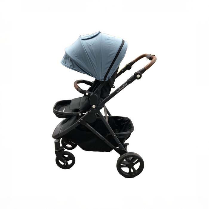 Shop Mockingbird Single 3.0 Stroller, 2025, Charcoal with Penny Leather, Stone Blue at GoodBuy Gear
