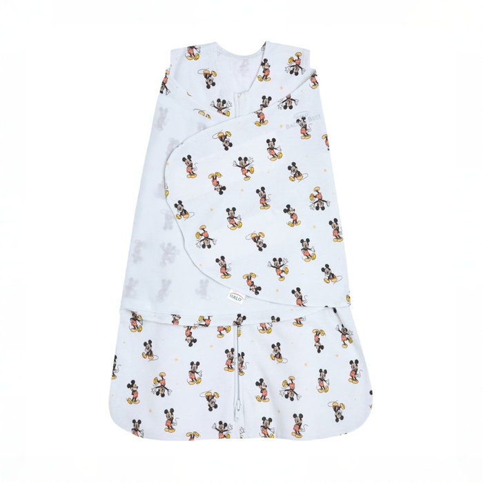 Shop Halo SleepSack Swaddle, Mickey Fun, Newborn at GoodBuy Gear