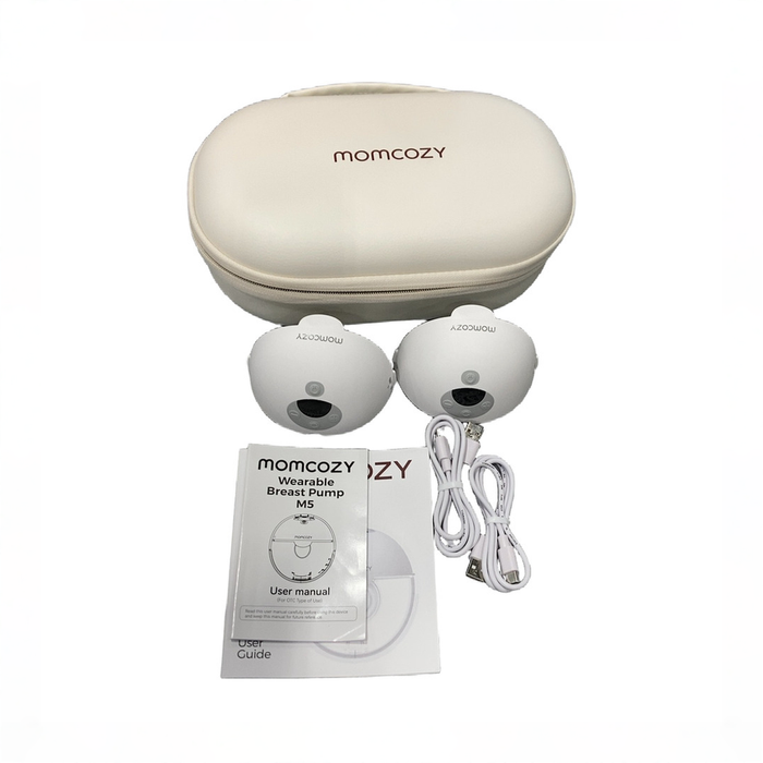 Shop Momcozy All-in-one M5 Double Wearable Breast Pump, Quill Grey at GoodBuy Gear