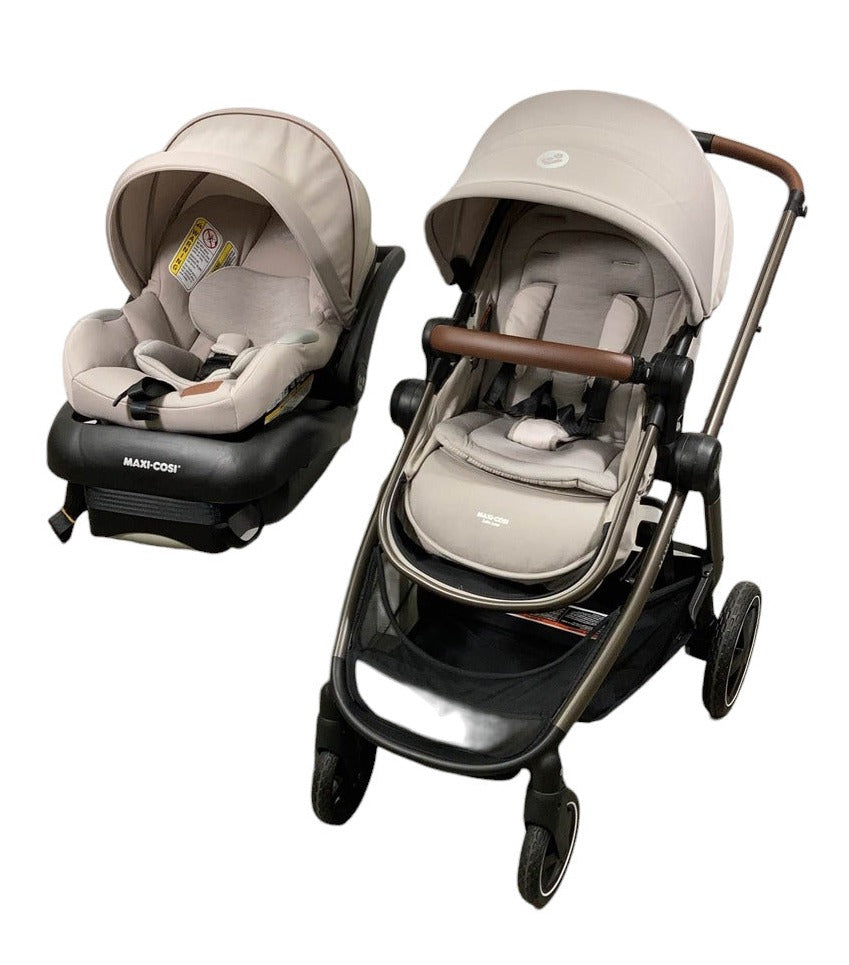 maxi cosi zelia sand Maxi-Cosi Zelia2 Luxe Travel System, 2023, New Hope Tan