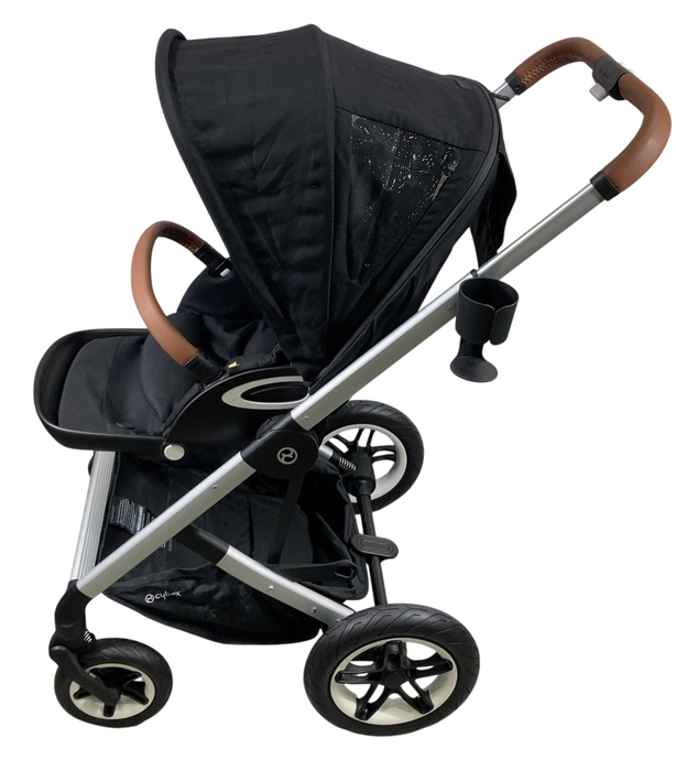 Shop Cybex Talos S Lux Stroller, 2020, Moon Black (Silver Frame) at GoodBuy Gear