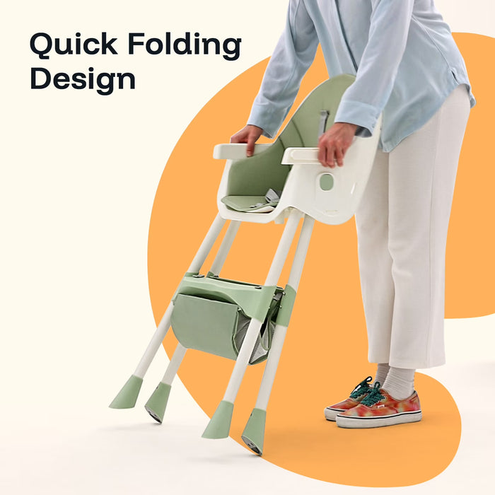 Harppa 4-in-1 Convertible High Chair, Green