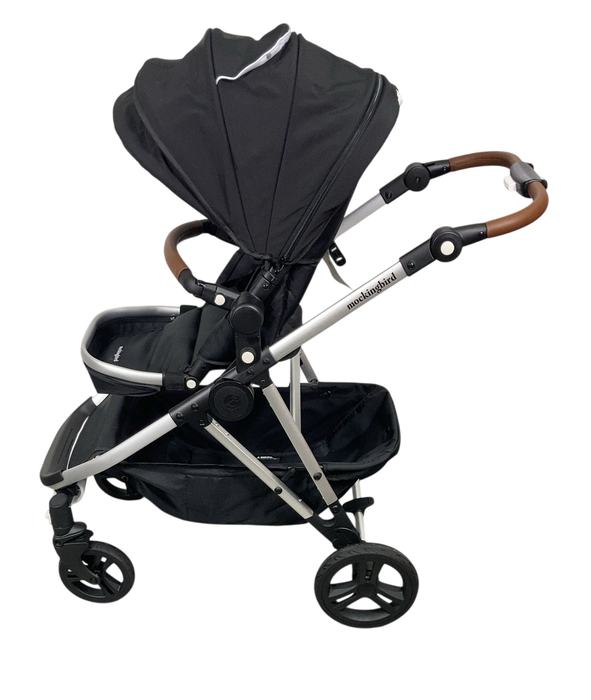 Shop Mockingbird Single to Double 2.0 Stroller, 2025, Black, Silver With Penny Leather, Watercolor Drops at GoodBuy Gear