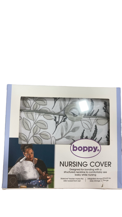 Shop Boppy Nursing Cover, Grey Ferns at GoodBuy Gear