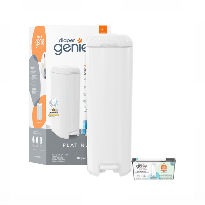 Shop Diaper Genie Platinum Diaper Pail, White at GoodBuy Gear