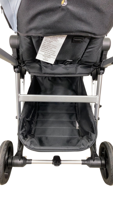 Shop Mockingbird Single to Double 2.0 Stroller, Sky, Windowpane, Silver With Black Leather, 2025 at GoodBuy Gear