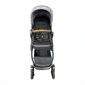 Shop Mockingbird Single to Double 3.0 Stroller, 2025, Charcoal with Penny Leather, Heather Grey at GoodBuy Gear