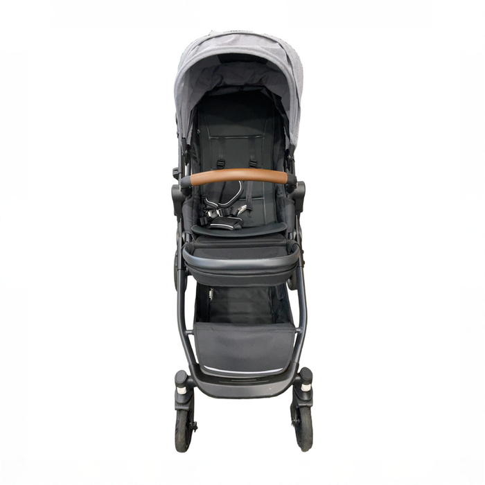 Shop Mockingbird Single to Double 3.0 Stroller, 2025, Charcoal with Penny Leather, Heather Grey at GoodBuy Gear
