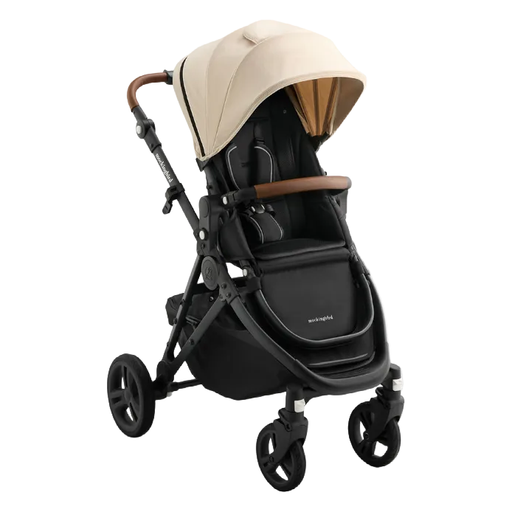 Shop Mockingbird Single 3.0 Stroller, 2025, Charcoal with Penny Leather, Oat at GoodBuy Gear