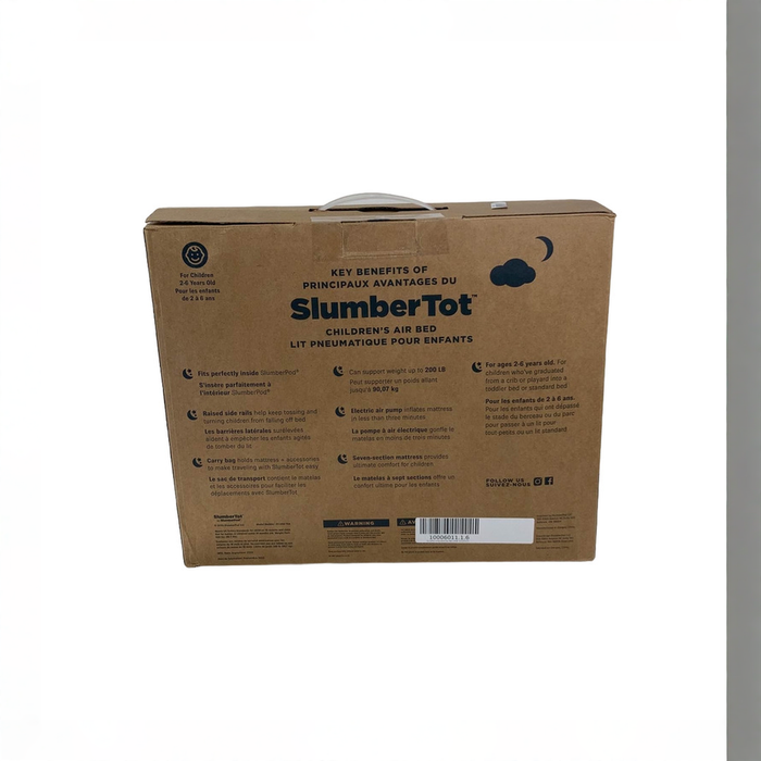Shop SlumberPod SlumberTot Inflatable Toddler Bed, Gray/Teal at GoodBuy Gear