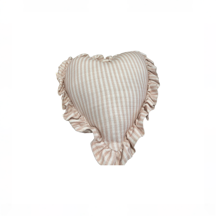 Shop House of Noa Heart Ruffle Pillow, Finley Ivory & Petal at GoodBuy Gear