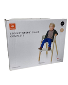 used Stokke Steps Chair, Black/Natural