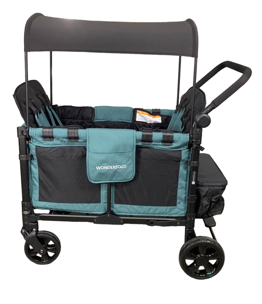 secondhand Wonderfold W4 Elite Stroller Wagon, 2023, Hunter Green