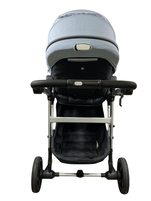 Shop Mockingbird Single 2.0 Stroller, Sky, Windowpane, Silver With Black Leather, 2024 at GoodBuy Gear