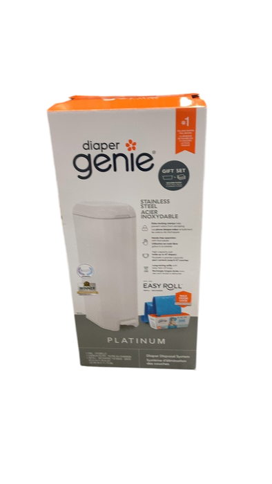 Shop Diaper Genie Platinum Pail Gift Set, Lily White at GoodBuy Gear