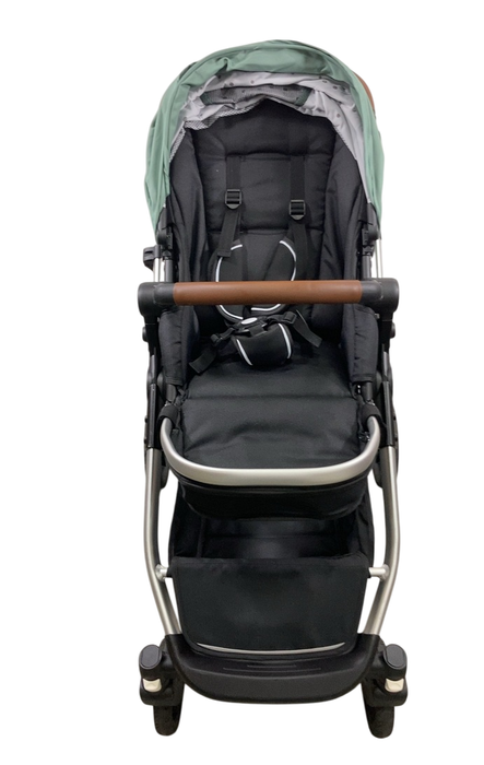 Shop Mockingbird Single to Double 2.0 Stroller, 2024, Sage, Silver With Penny Leather, Watercolor Drops at GoodBuy Gear
