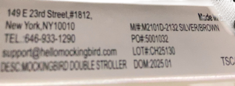 Shop Mockingbird Single to Double 2.0 Stroller, 2025, Black, Silver With Penny Leather, Windowpane at GoodBuy Gear