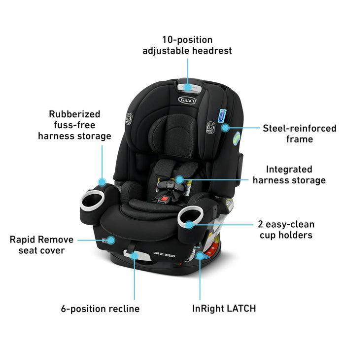 Graco 4Ever DLX 4-in-1 Car Seat, 2024, Tomlin