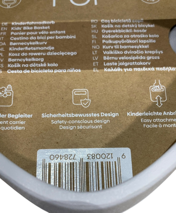 Shop Woom Pop Bike Basket, Pebble Grey at GoodBuy Gear