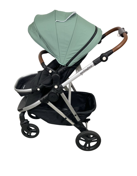 Shop Mockingbird Single 2.0 Stroller, 2025, Sage, Silver With Penny Leather, Windowpane at GoodBuy Gear