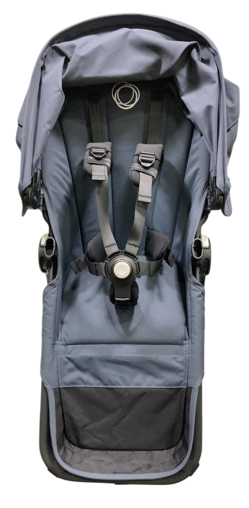 Shop Bugaboo Donkey 5 Duo Extension Set, 2024, Black Frame, Stormy Blue, Stormy Blue, with Canopy at GoodBuy Gear