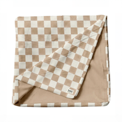 Shop Toki Kids Standard Mat Cover 40" x 40", Checker Toffee at GoodBuy Gear