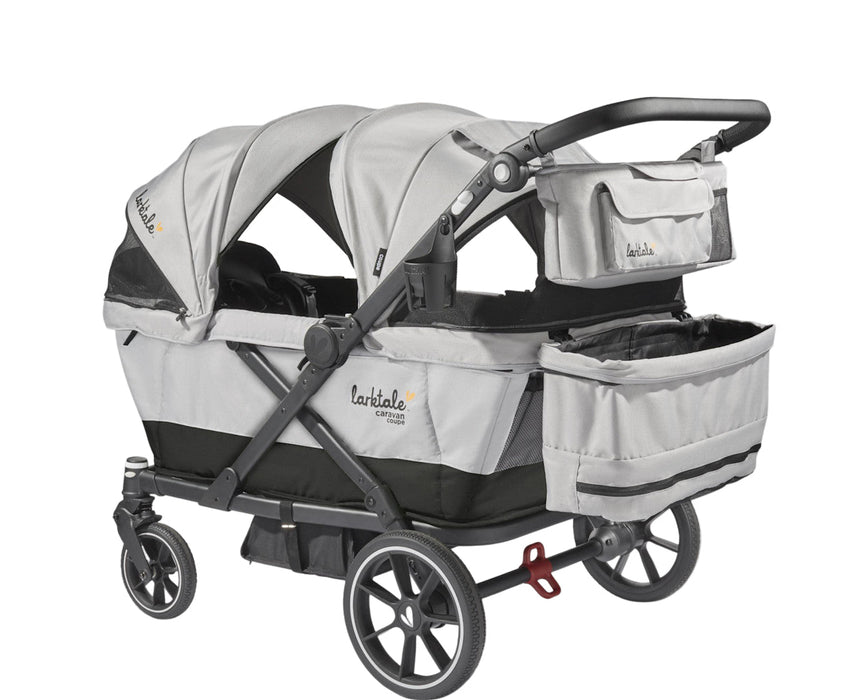 Larktale Caravan Coupe Quad Stroller Wagon, 2024, Gray/Black