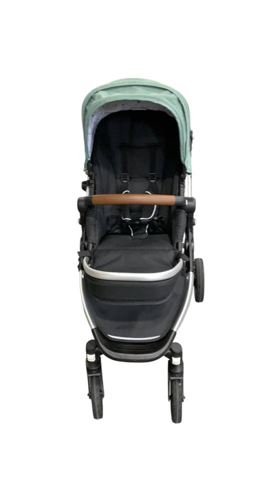 Mockingbird Single to Double 2.0 Stroller, 2025, Sage, Silver With Penny Leather, Watercolor Drops