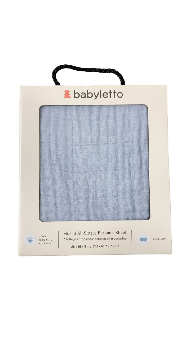 Babyletto All-Stages Bassinet Sheet, Dewdrop Blue — GoodBuy Gear