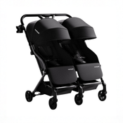 Shop Mompush Lithe Double Stroller, 2026, Black at GoodBuy Gear