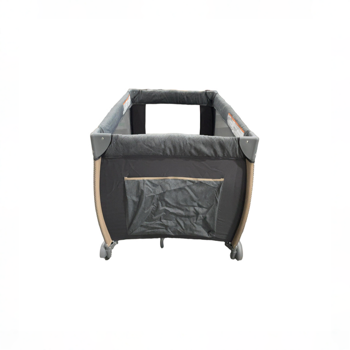 Shop Monbebe Play Yard with Full-Size Rocking Bassinet, Castle Point at GoodBuy Gear