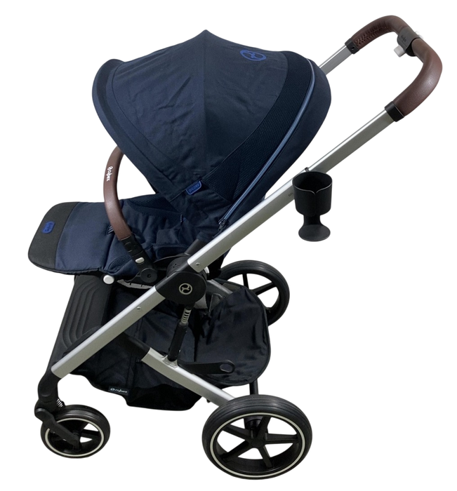 Shop Cybex Balios S Lux Stroller, 2023, Ocean Blue, Silver at GoodBuy Gear