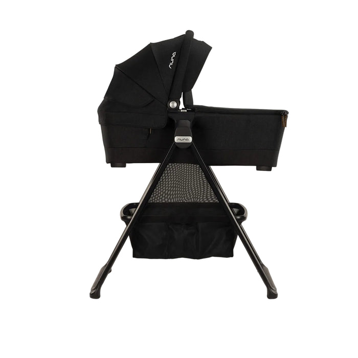 Nuna SWIV & TRIV Series Bassinet + Stand, Caviar
