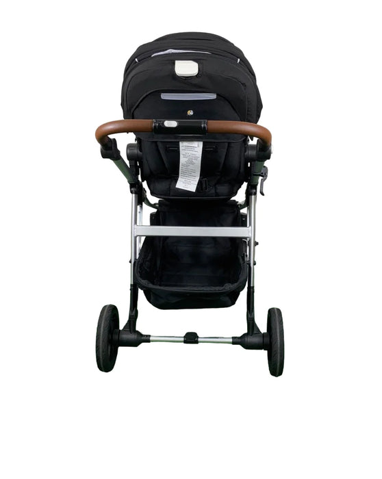 Mockingbird Single to Double 2.0 Stroller, Black, Watercolor Drops, Silver With Penny Leather, 2025