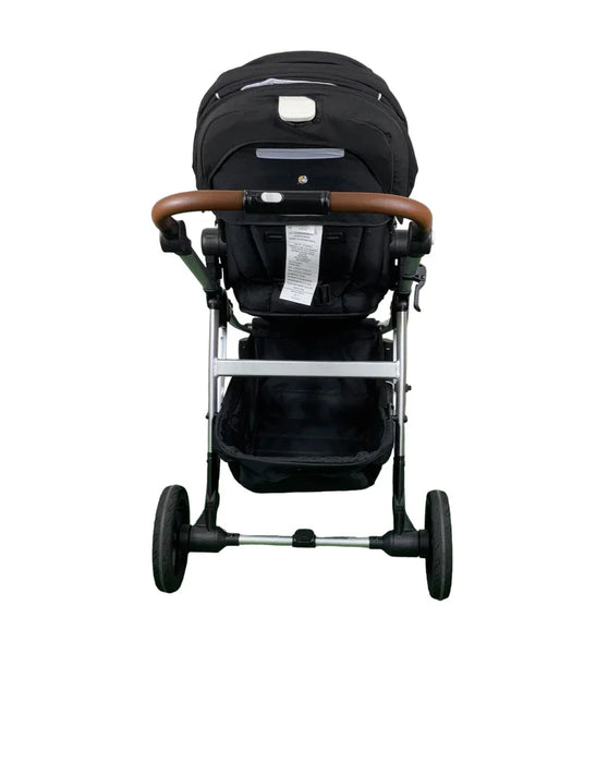 Mockingbird Single to Double 2.0 Stroller, Black, Watercolor Drops, Silver With Penny Leather, 2025