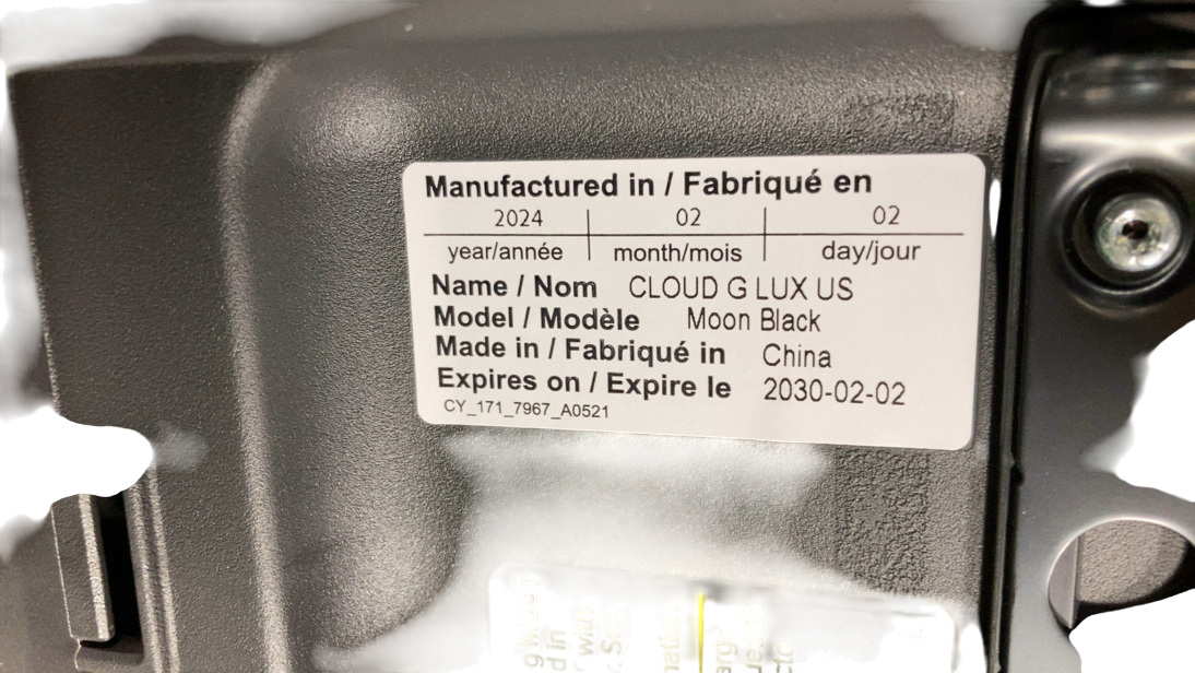 Shop Cybex Cloud G Lux with SensorSafe, 2024, Moon Black at GoodBuy Gear