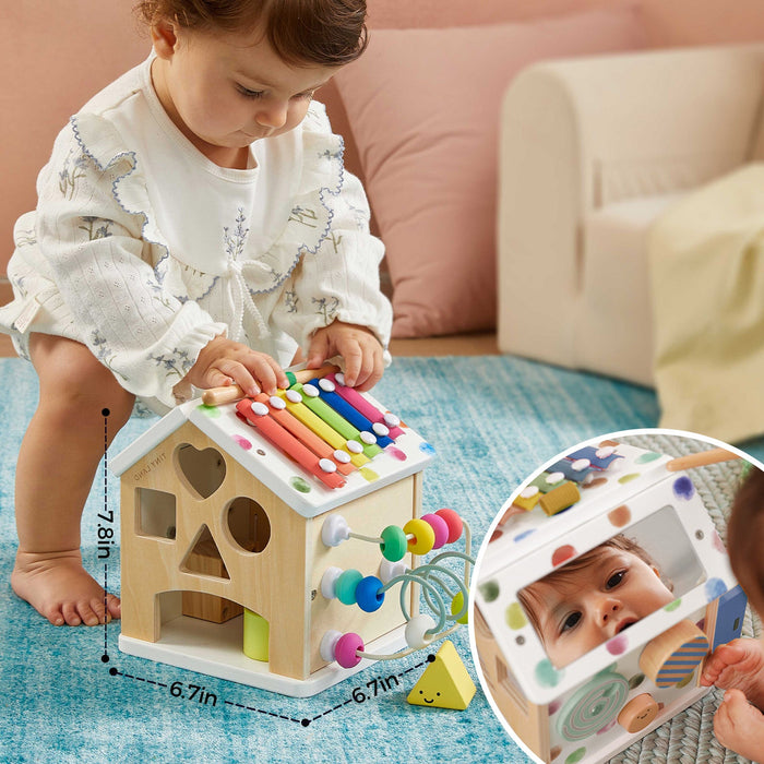 Tiny Land Cottage Activity Cube, Rainbow