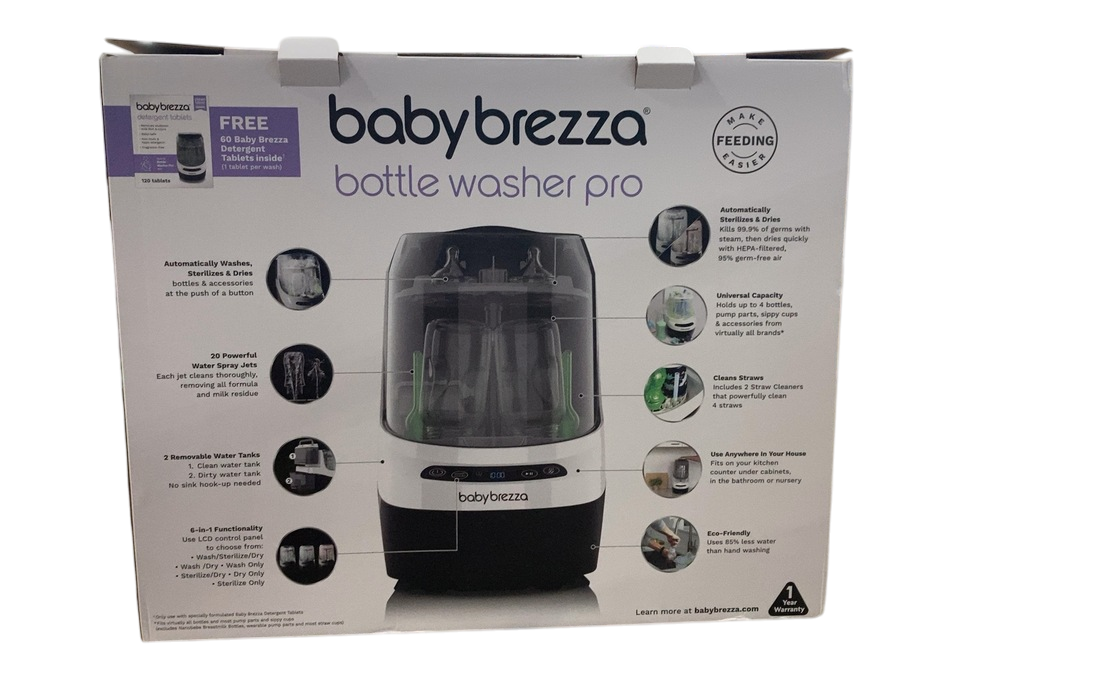 Shop Baby Brezza Bottle Washer Pro, White/Black at GoodBuy Gear