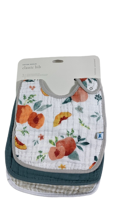 Shop Little Unicorn Cotton Muslin Classic Bib (3 Pack), Georgia Peach at GoodBuy Gear