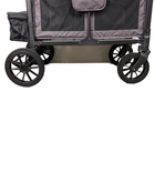 used Wonderfold W4 Luxe Quad Stroller Wagon, Charcoal Grey with Black Frame, 2024