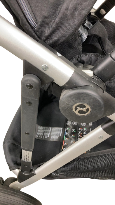 Shop Cybex Gazelle S Modular Stroller, 2023, Moon Black, Silver Frame at GoodBuy Gear