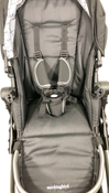 Shop Mockingbird Single to Double 2.0 Stroller, 2024, Black, Silver With Black Leather, Windowpane at GoodBuy Gear