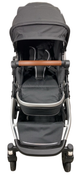 Shop Mockingbird Single to Double 2.0 Stroller, 2024, Black, Silver With Penny Leather, Windowpane at GoodBuy Gear