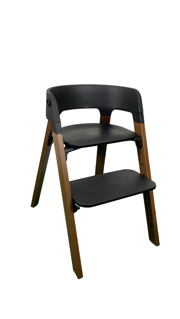 stokke steps oak natural Stokke Steps Chair, Black Golden Brown