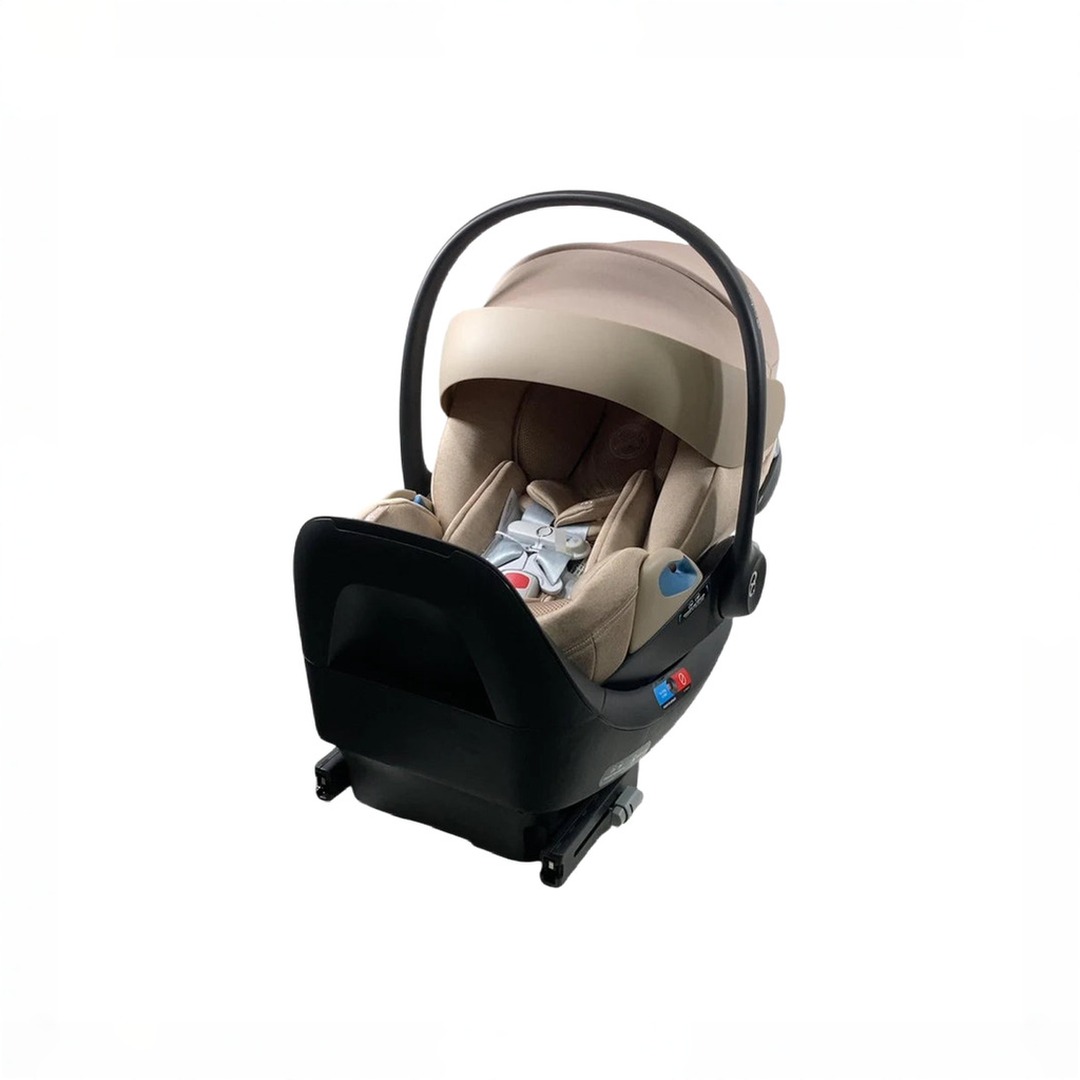 Cybex Cloud T SensorSafe Infant Car Seat With Load Leg Base, 2024, Cozy Beige